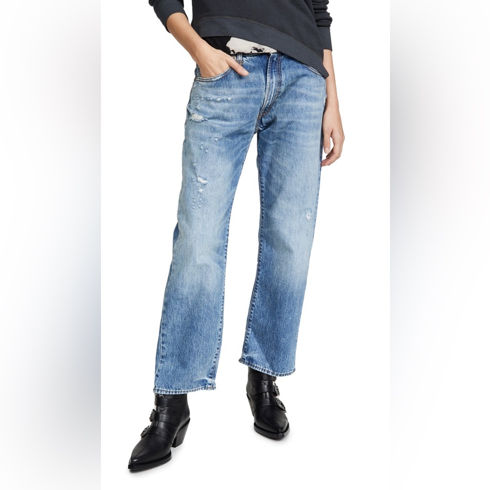 R13 Distressed Boyfriend Jeans